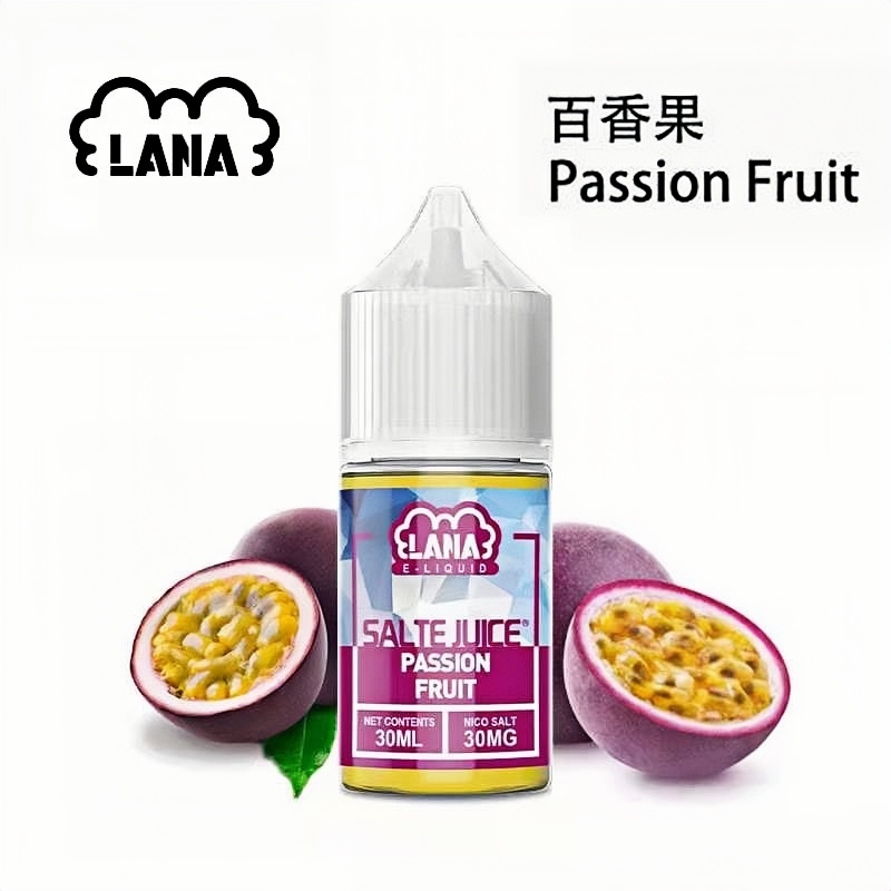 LANA Salt 30ml 鹽尼古丁煙油(百香果)|產品標示資訊 產品圖片